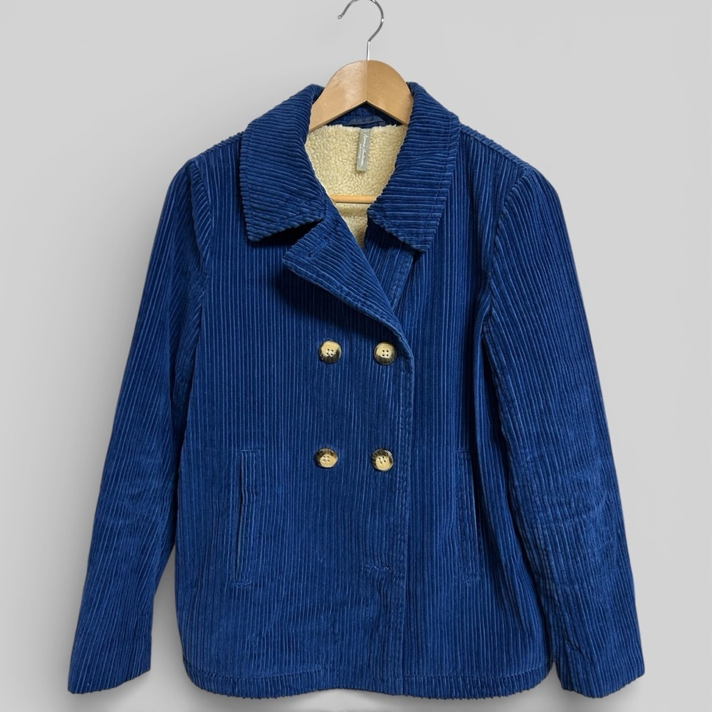 Hanna Anderson Women’s Corduroy Pea Coat Size Small